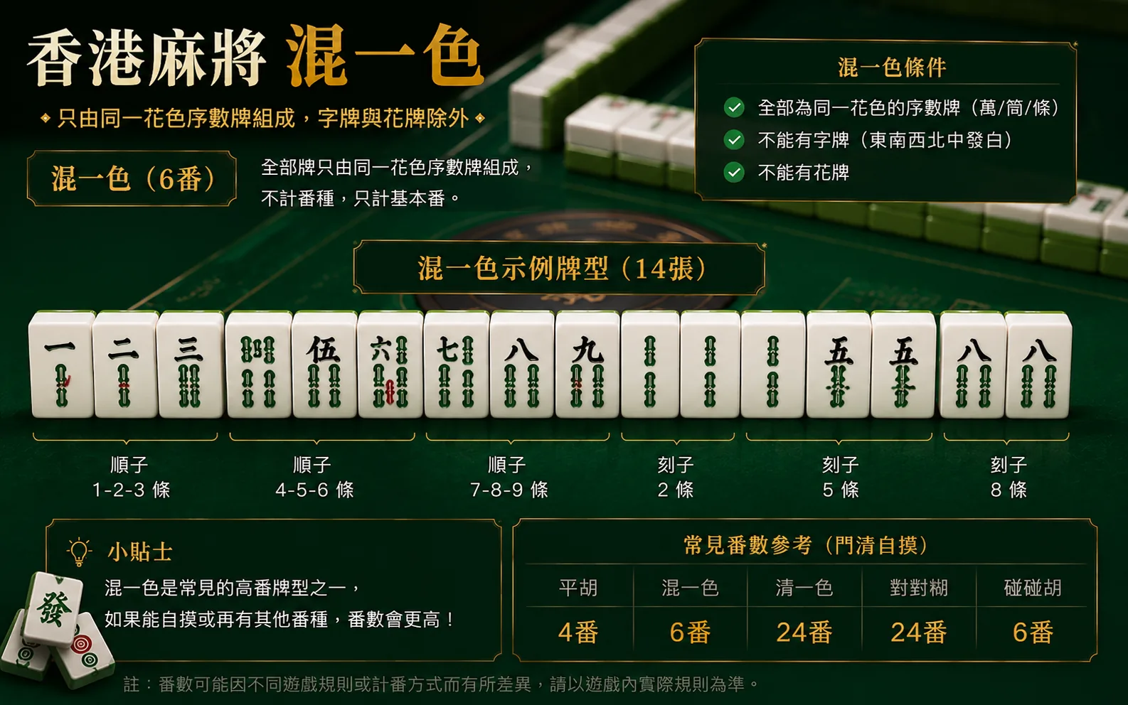 香港麻將混一色